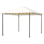 Gazebo in ferro Rodi 3x4 mt telo beige idrorepellente da esterno giardino 