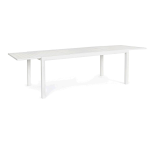 TAVOLO DA PRANZO ALLUMINIO ALLUNGABILE 160/240x90 CM BIANCO OSTUNI