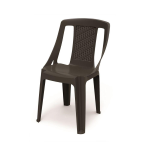 Sedia procida da Giardino Esterno in polipropilene linea rattan colore antracite