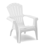 Poltrona da Esterno Sedia Giardino in Polipropilene POLTRONE IMPILABILI COLORE BIANCO