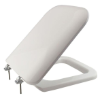 SEDILE COPRIWC DOUBLE IN TERMOINDURENTE BIANCO CERNIERA INOX