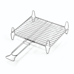 GRATICOLA GRIGLIA OMPAGRILL CROMATA BOMBATA CON PIEDINI 40X35
