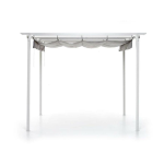 GAZEBO SALMAR RETRATTILE MYKONOS 3X3 METRI COLORE BIANCO