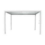 GAZEBO TENERIFE PERGOLA BIOCLIMATICA MT.300X400 H.250 BIANCO