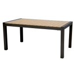 TAVOLO SALMAR SANTORINI ANTRACITE 163/223X95CM ALLUNGABILE