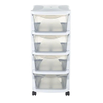 CASSETTIERA PLASTICA 36X40 H80 BIANCO