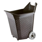 CONTENITORE 50X59 H72 MARRONE+RUOTE KART