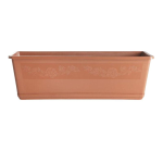 FIORIERA 40 PLASTICA+SOTTO LETTO TERRACOTTA