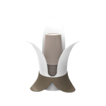 PORTABICCHIERI PLASTICA H20,8 BIANCO/TORTORA FOLIA