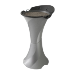 POSACENERE PAVIMENTO 36X39 H71 ARGENTO