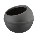 VASO  *40 PLA H32 ANTRACITE+SOTTOVASO  SFERA