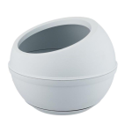 VASO *40 PLA H32 BIANCO+SOTTOVASO  SFERA