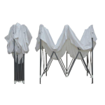 GAZEBO 3 X4,5 FERRO VERNICIATO AUTOMATICO SACCA BIANCO MERCATO