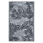 TAPPETO POLIPROPILENE 120X180 FOGLIA BIANCO/NERO  SUMMER