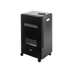 STUFA INFRAROSSI 3800W NERO SCENICA SENZA TUBO/REGOLATORE FIAMMA AZZURA 3 LIVELLO POTENZA 40MQ