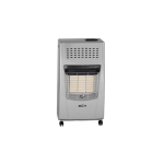 STUFA INFRAROSSI 4200W 3 POTENZE TUBO+REGOLATORE ARGENTO BELLA