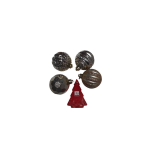 SFERA DIAMETRO 60 PZ 4 PLASTICA CHAMPAGNE      