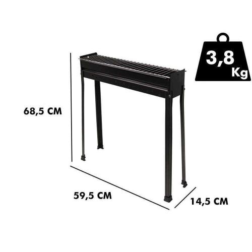 BARBECUE ACCIAIO 60X15 H 70 CUOCISPIEDINI  