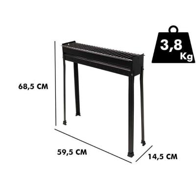 BARBECUE ACCIAIO 60X15 H 70 CUOCISPIEDINI  
