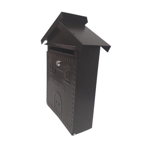 CASSETTA POSTALE ACCIAIO VERNICIATO 28X9 H 35 NERO  