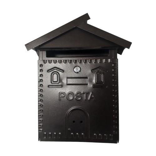 CASSETTA POSTALE ACCIAIO VERNICIATO 28X9 H 35 NERO  