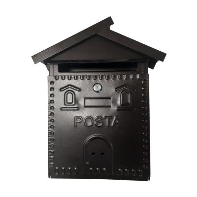CASSETTA POSTALE ACCIAIO VERNICIATO 28X9 H 35 NERO  
