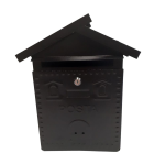 CASSETTA POSTALE ACCIAIO VERNICIATO 28X9 H 35 NERO  