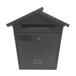 CASSETTA POSTALE ACCIAIO VERNICIATO 36X13 H 38 ANTRACITE    