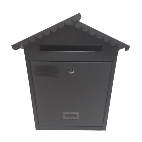 CASSETTA POSTALE ACCIAIO VERNICIATO 36X13 H 38 ANTRACITE    