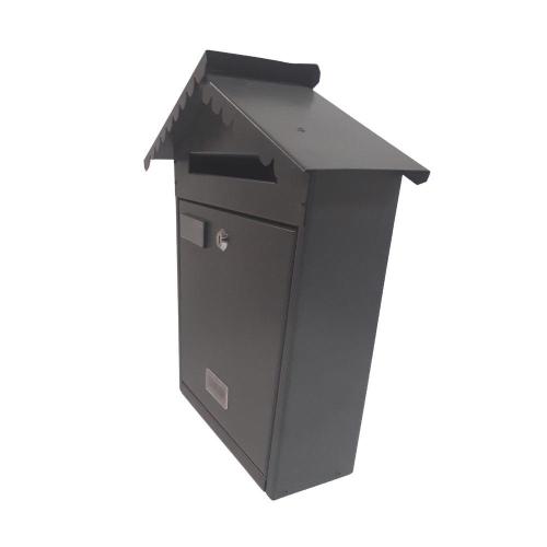 CASSETTA POSTALE ACCIAIO VERNICIATO 36X13 H 38 ANTRACITE    