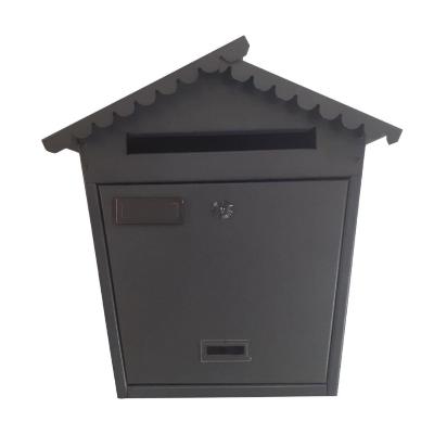 CASSETTA POSTALE ACCIAIO VERNICIATO 36X13 H 38 ANTRACITE    