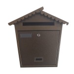 CASSETTA POSTALE ACCIAIO VERNICIATO 36X13 H 38 NERO/ORO   