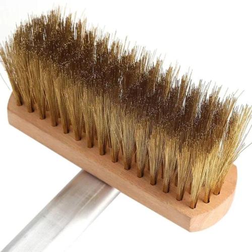 SPAZZOLLA 160X50 OTTONE X FORNO+MANICO ARENEL