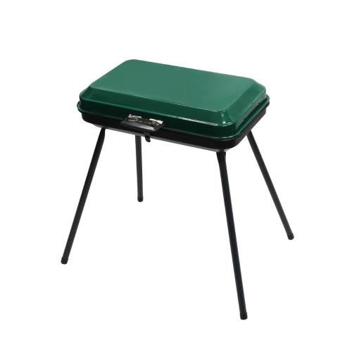 BARBECUE ACCIAIO VERNICIATO 46X28 VALIGIA + COPERCHIO PIC-NIC