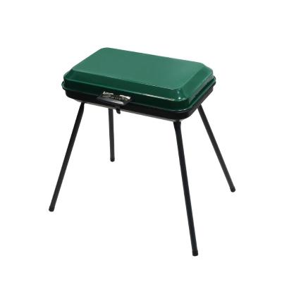 BARBECUE ACCIAIO VERNICIATO 46X28 VALIGIA + COPERCHIO PIC-NIC