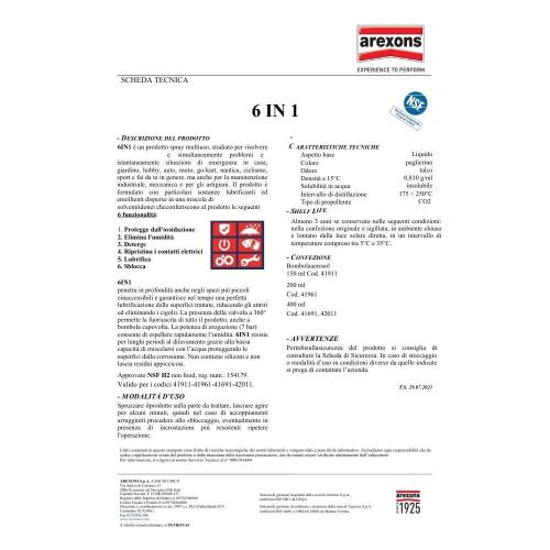 SBLOCCANTE ML400 SPRAY 6 IN 1 AREXONS