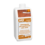 HG - Detergente per pavimenti con cera 1 lt per pulizia parquet e legno casa