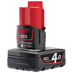 MILWAUKEE BATTERIA AL LITIO M12 B4 4,0AH REDLITHIUM-ION