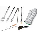 ACCESSORI BARBECUE PROFESSIONALI ATTREZZI BBQ UTENSILI ACCIAIO INOX PER GRIGLIATE 