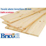 PANNELLO TAVOLA TAVOLE IN LEGNO DI ABETE LAMELLARE SPESSORE 28 MM