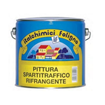 PITTURA VERNICE SEGNALETICA STRADALE SPARTITRAFFICO RIFRANGENTE BIANCA GIALLA 2,5 LT 