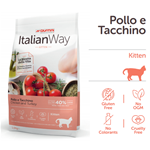 Giuntini Alimento mangime croccantini Gatto pollo e tacchino Italian Way 400G