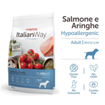 GIUNTINI CIBO PER CANI SALMONE E ARINGHE 3 KG ADULTO TAGLIA MEDIA PESCE PROTEINE