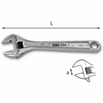 USAG 294 A CHIAVE A RULLINO REGOLABILE CROMATA IDRAULICO MECCANICO TESTA 15°