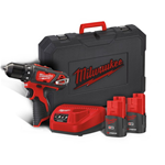 TRAPANO AVVITATORE 2 BATTERIE 1,5AH LITIO 12V MILWAUKEE M12 BDD-153C IN VALIGETTA