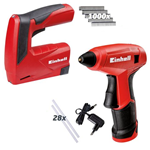 SET GRAFFETTATRICE GRAFFATRICE + PISTOLA COLLA A CALDO A BATTERIA EINHELL TC-TK 3,6LI