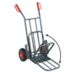 CARRELLO BRAVETTA PORTACASSE PORTA PACCHI PEDANA PIEGHEVOLE PORTATA 250KG