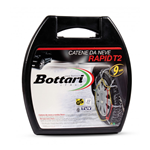 BOTTARI ROMBO 9 CATENE DA NEVE 9mm 180/60-365 OMOLOGATE TÜV con valigetta