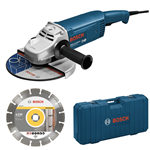 BOSCH SMERIGLIATIRCE ANGOLARE GWS22JH VALIGETTA E DISCO DIAMANTATO 2200W