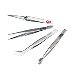 PINZA PINZETTE DI PRECISIONE KIT 4 PZ IN ACCIAIO INOX 115-122mm VALEX 1462555